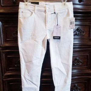 KENSIE Womens Ankle Skinny Jean's White Sz 6 / 28